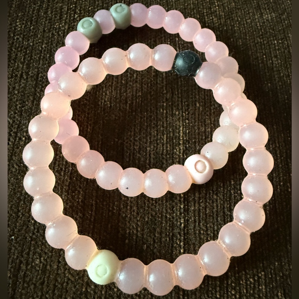 Pink Beaded Bracelet Set